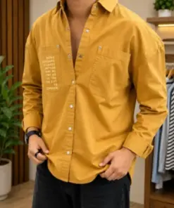 Men’s Solid Casual Shirt | Premium Cotton Blend Full Sleeve Shirt | Smart Casual Fashion Wear