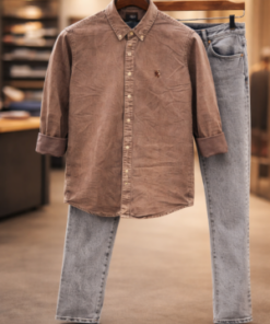 Men’s Casual Shirt & Denim Jeans Combo – Smart Everyday Outfit