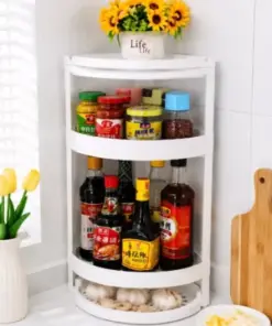 Modern Multi-Layer Kitchen Corner Storage Rack Organizer