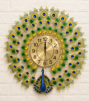 Luxury Peacock Designer Wall Clock