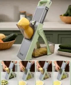 Multi Functional Manual Vegetable Slicer Cutter with Storage Container