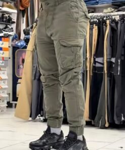 Men's Charcoal Gray Cargo Joggers – Urban Streetwear Pants