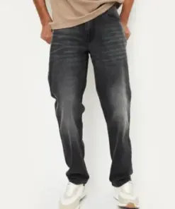 Urban Fade – Charcoal Black Relaxed-Fit Jean